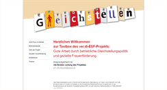 Desktop Screenshot of gleichstellen.net